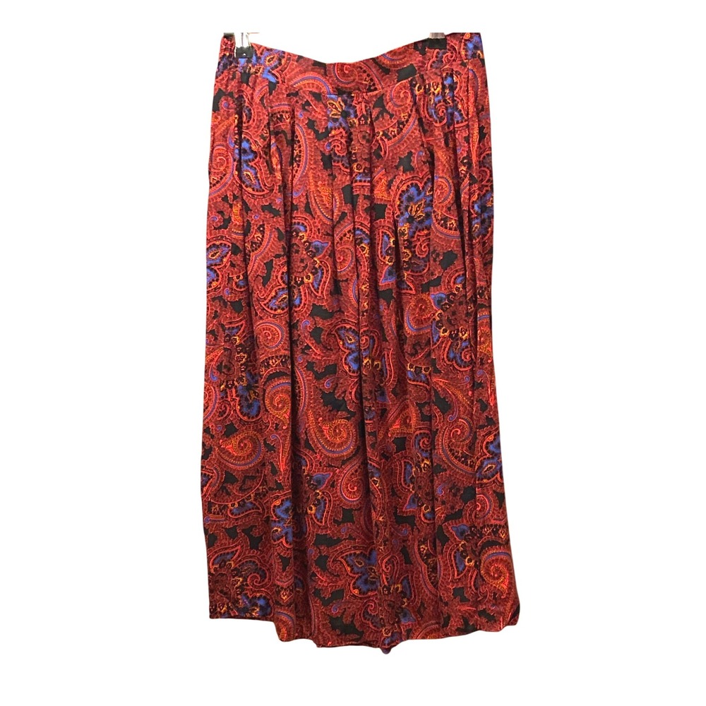 Vintage Panther Paisley Maxi Skirt Boho Hippie Retro Dark Academia Whimsigoth
